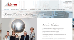 Desktop Screenshot of koesters-moebelhaus.de