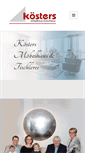 Mobile Screenshot of koesters-moebelhaus.de